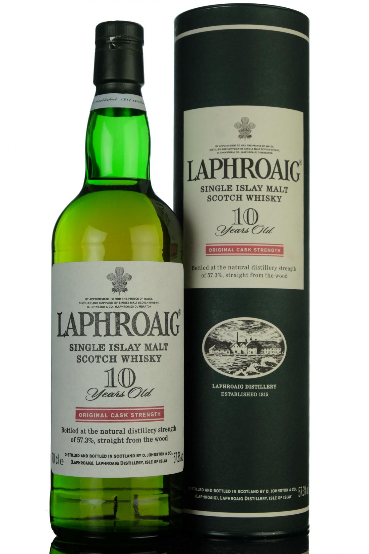 Laphroaig 10 Year Old - Original Cask Strength - 57.3% - 1990s