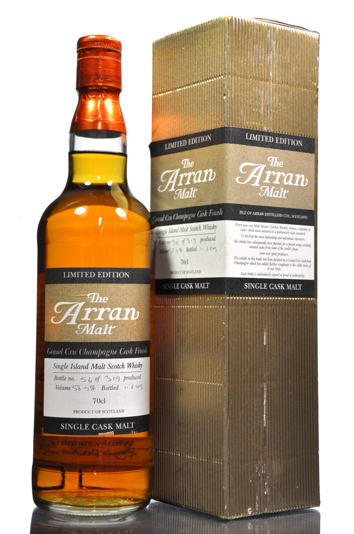 Arran Grand Cru Champagne Finish - Single Cask - 2005 Release