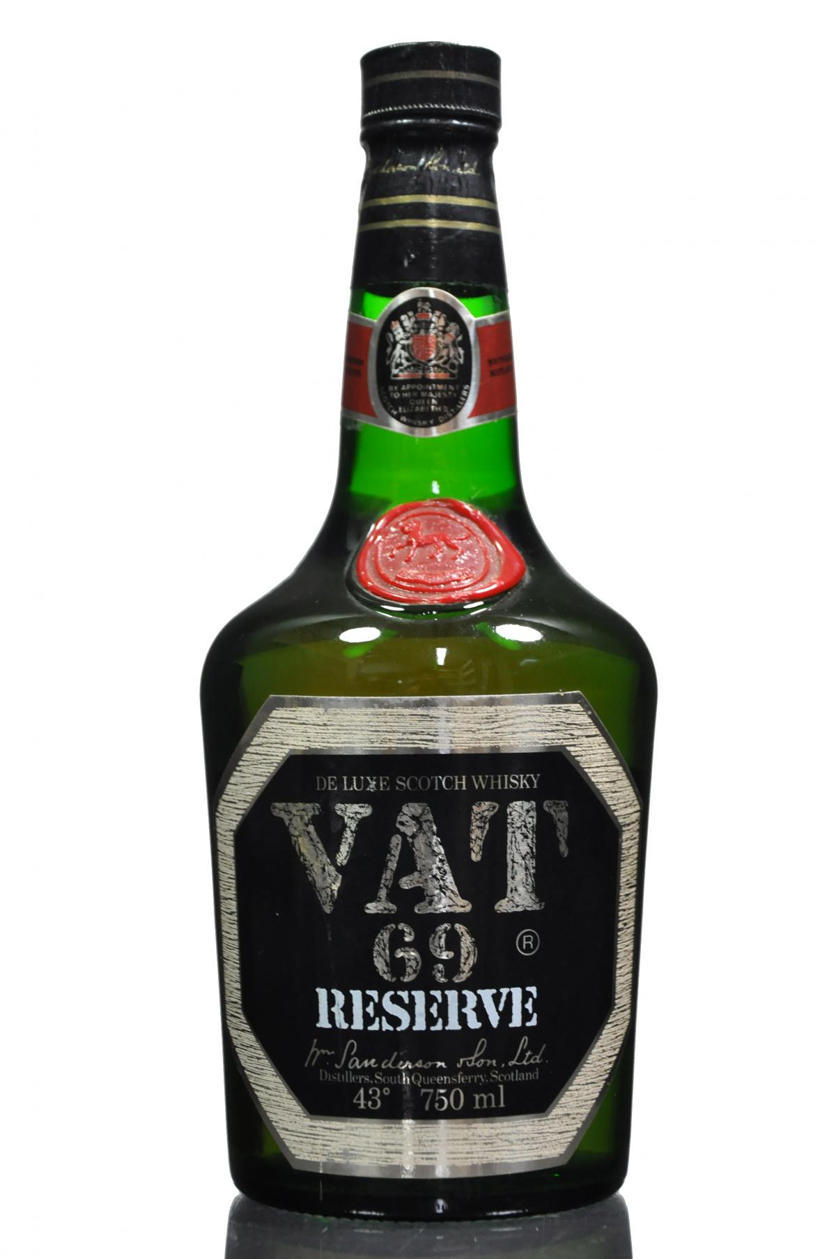 VAT 69 Reserve - 1980s