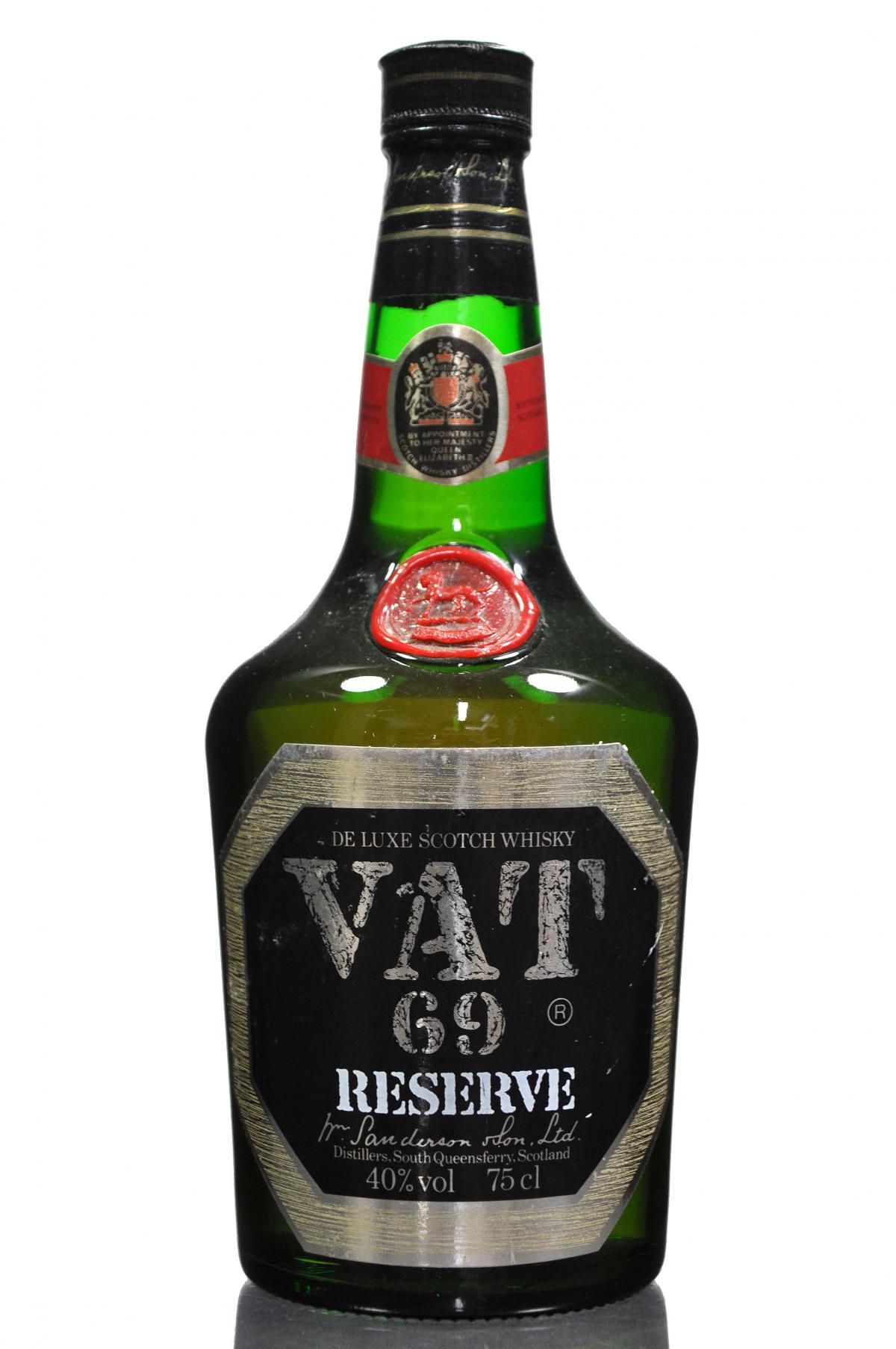 VAT 69 Reserve - 1980s