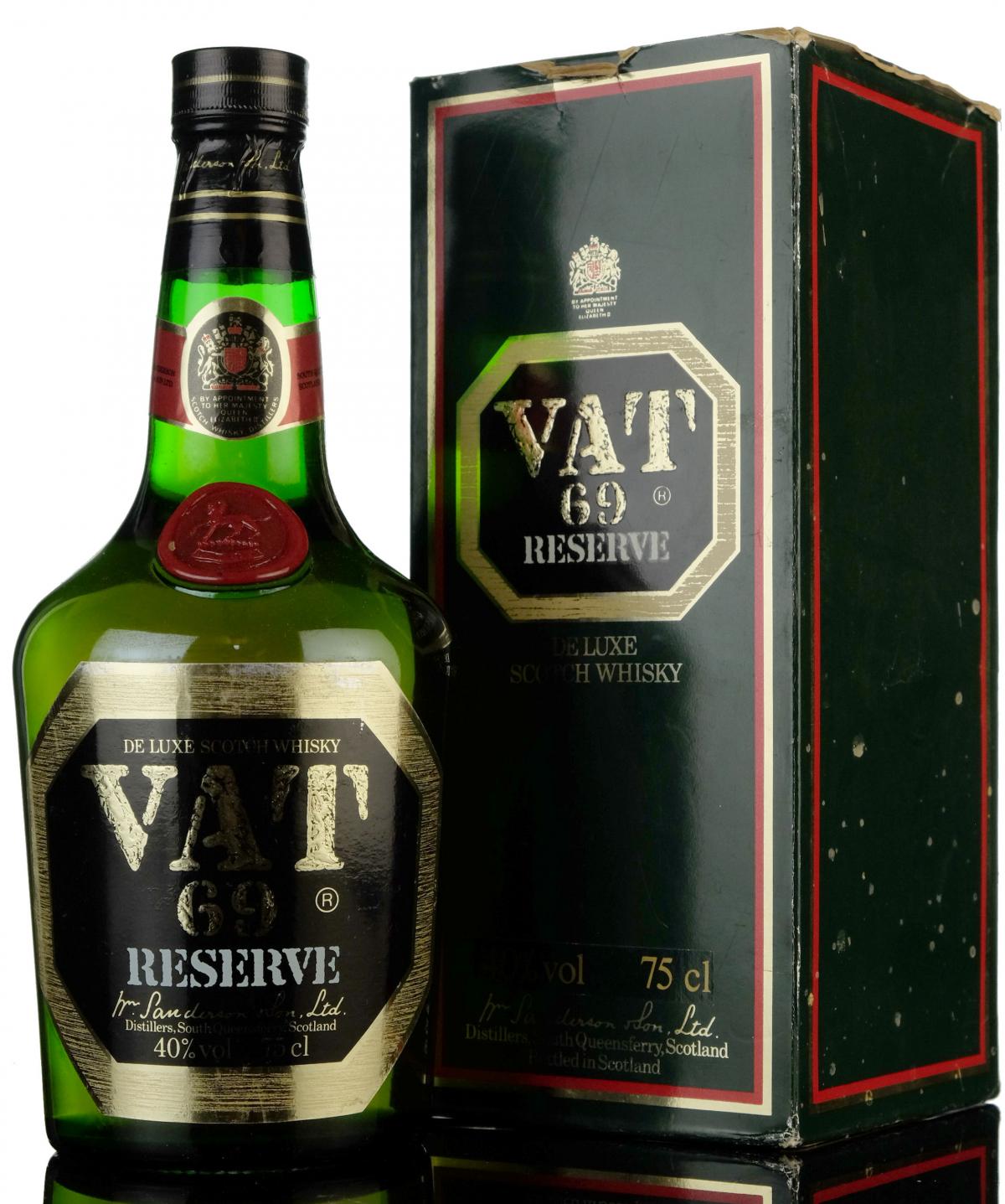 VAT 69 Reserve - 1980s