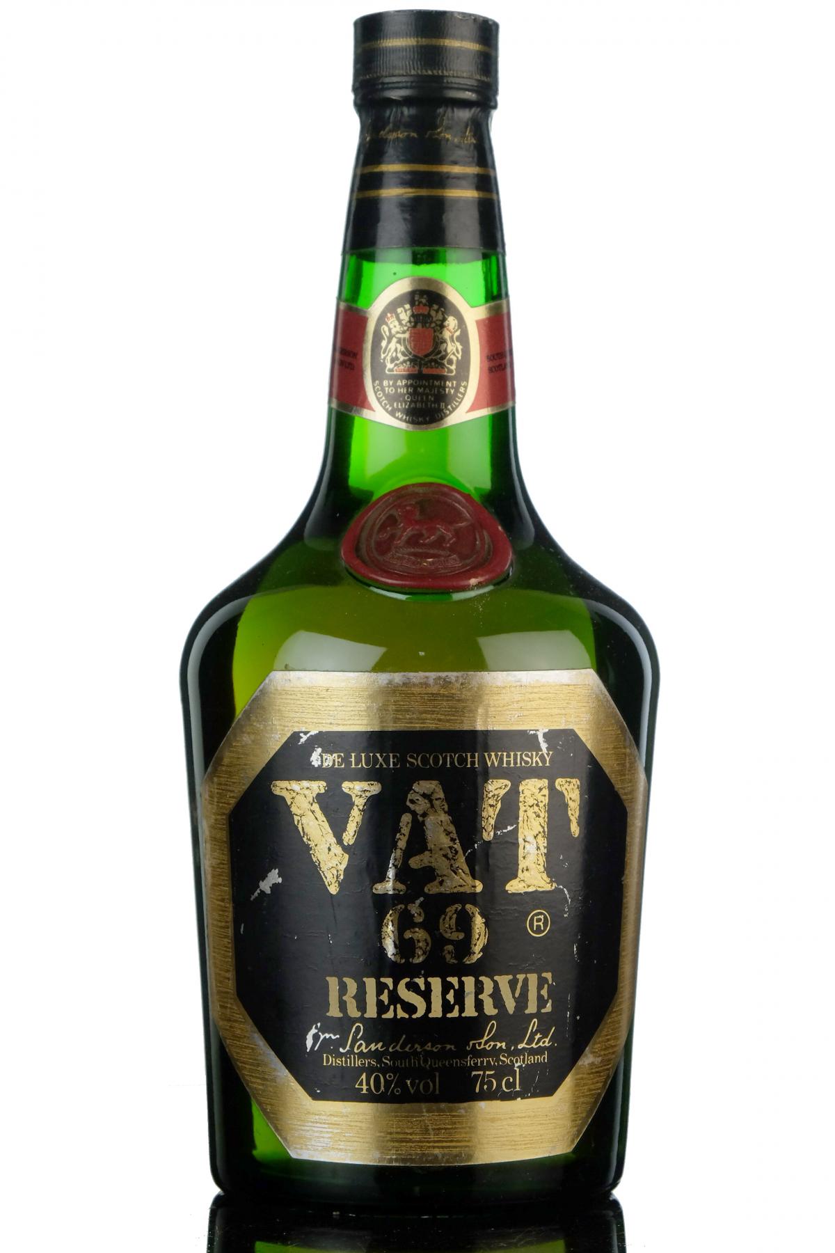 VAT 69 Reserve - 1980s