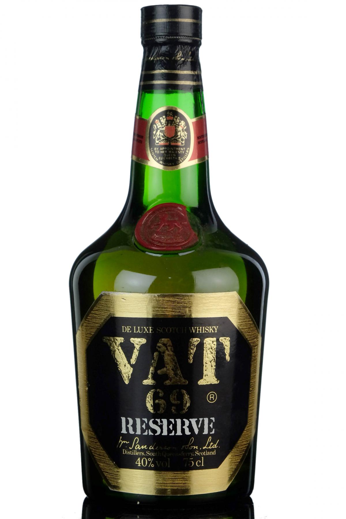 VAT 69 Reserve - 1980s