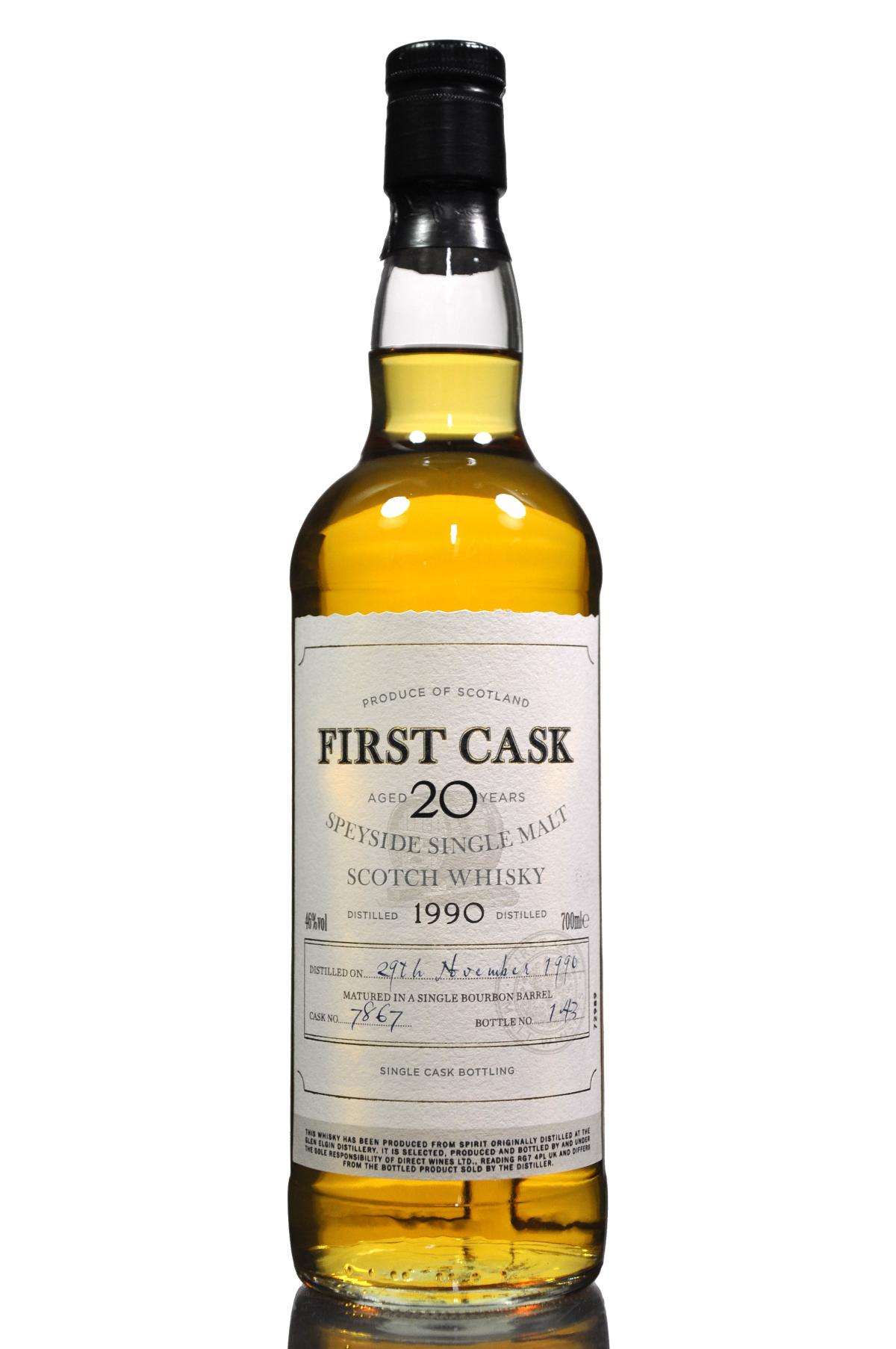 Glen Elgin 1990 - 20 Year Old - First Cask 7867