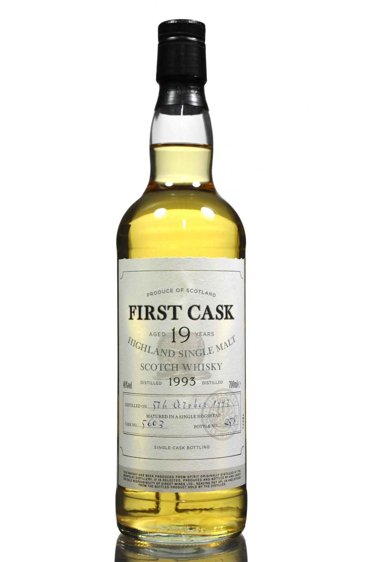 Aberfeldy 1993 - 19 Year Old - First Cask - Single Cask 5603