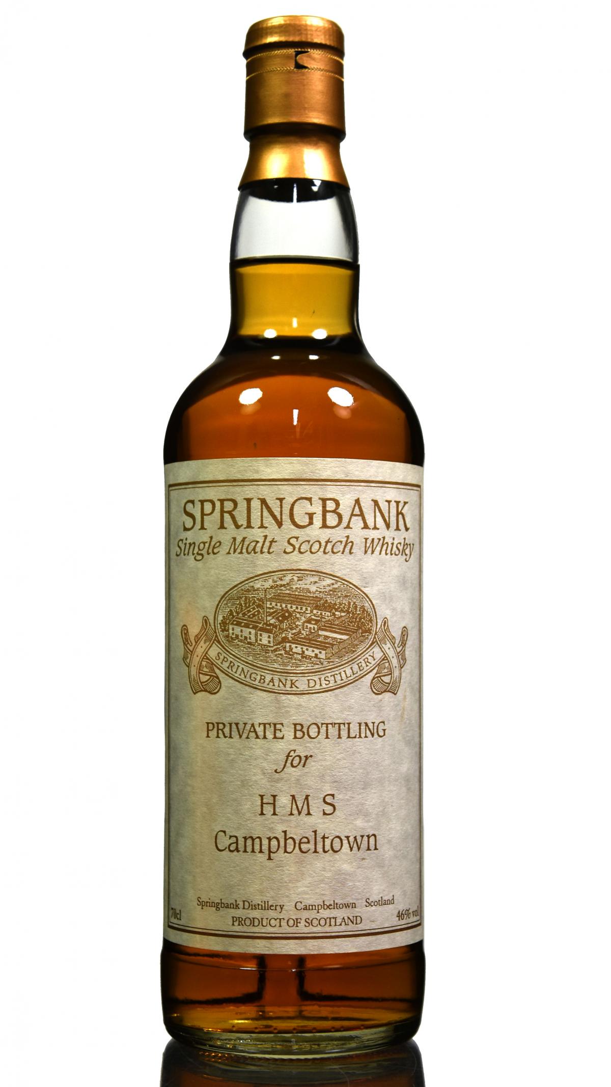 Springbank Private Bottling For HMS Campbeltown