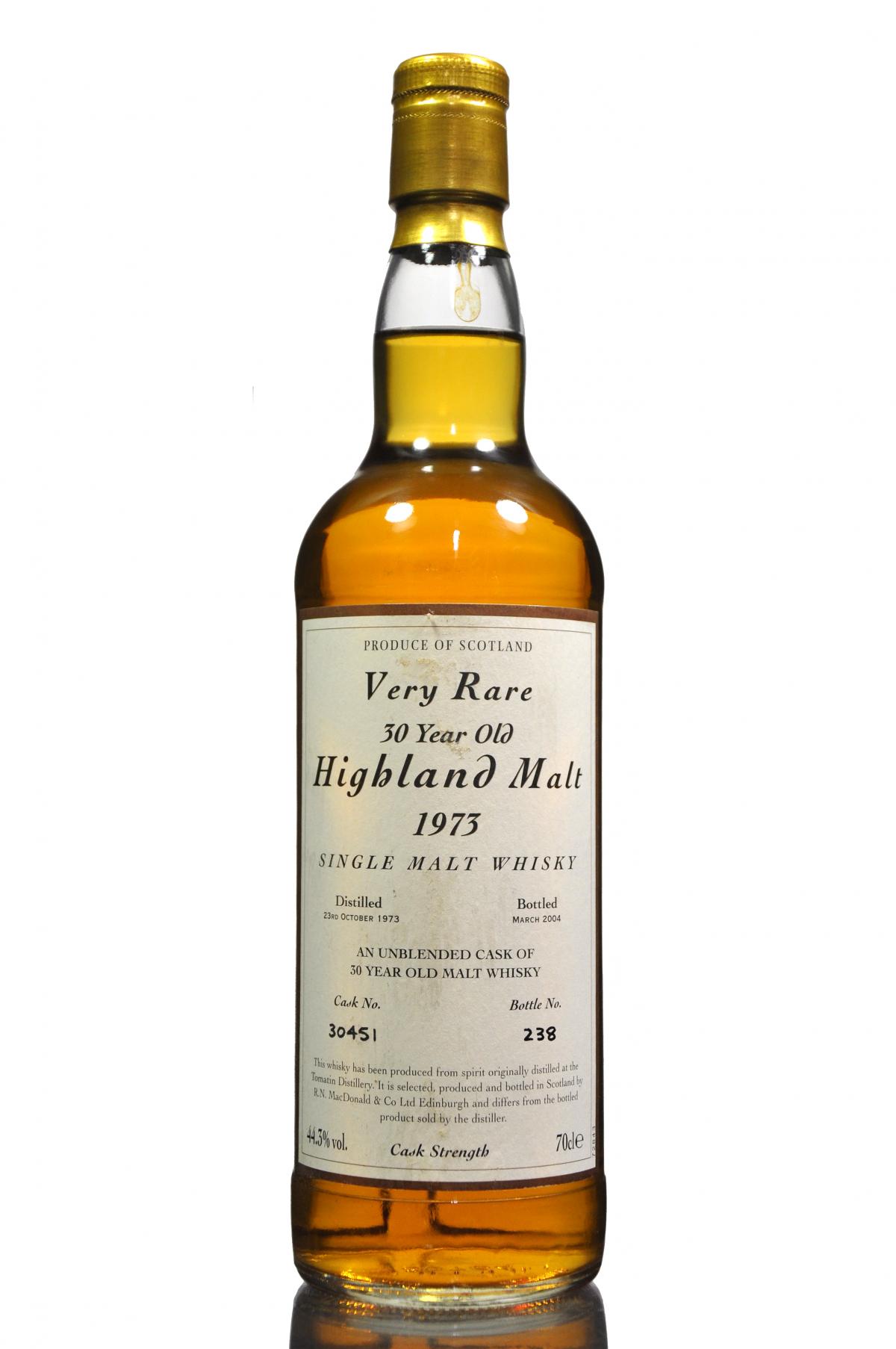 Tomatin 1973-2004 - 30 Year Old - Cask 30451