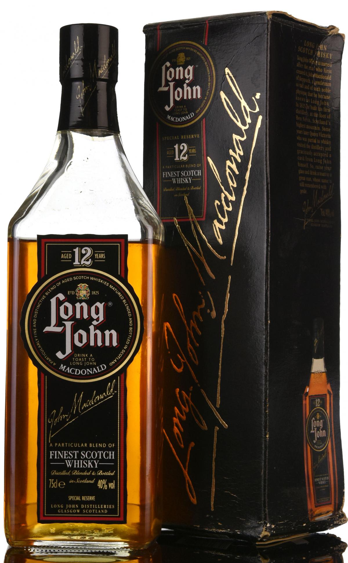 Long John 12 Year Old - 1980s