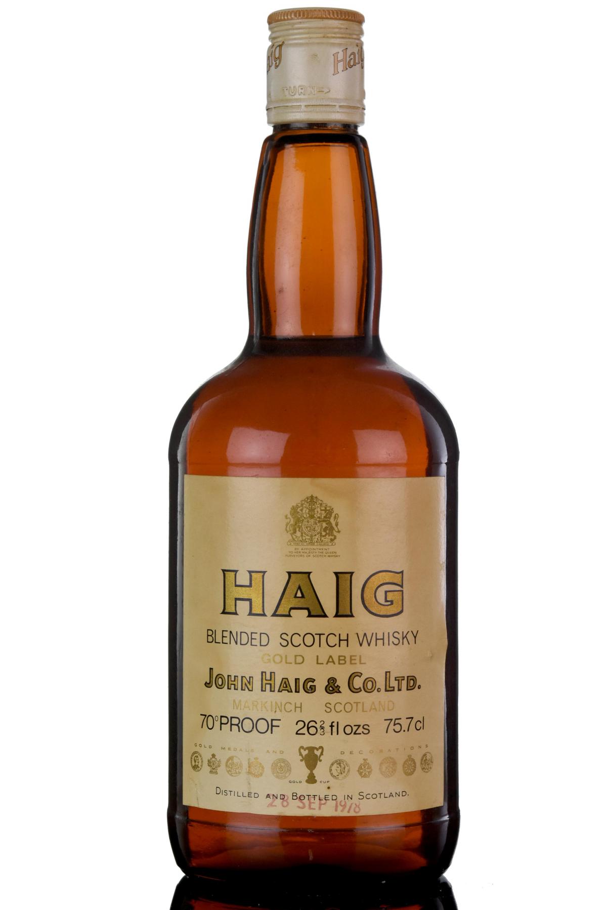 Haig Gold Label - Late 1970s