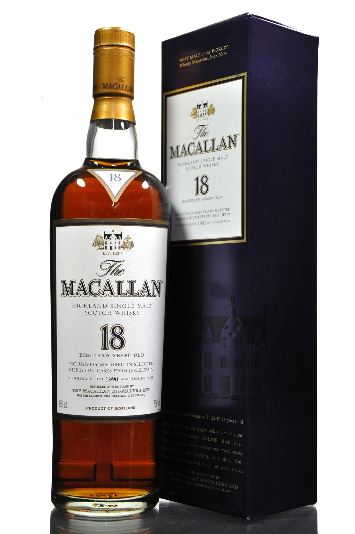 Macallan 1990 - 18 Year Old - Sherry Cask