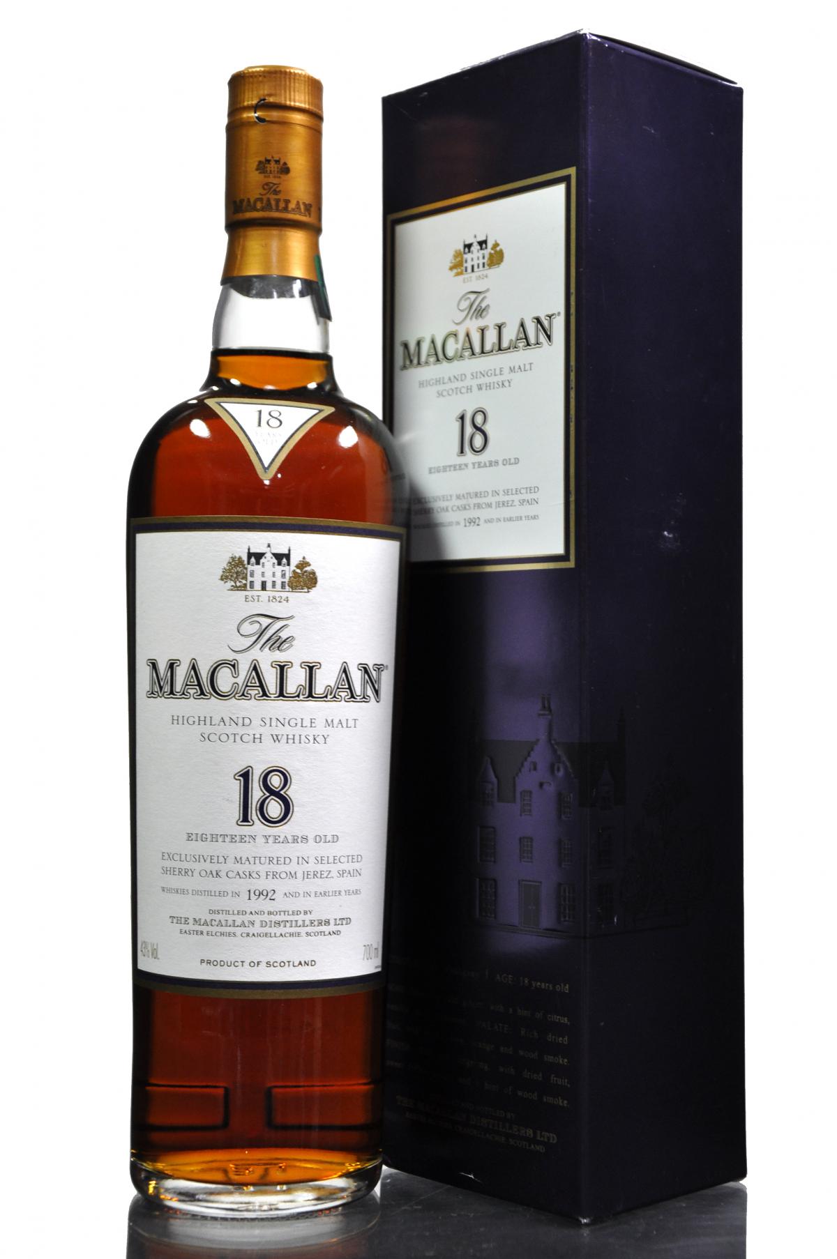 Macallan 1992 - 18 Year Old - Sherry Cask