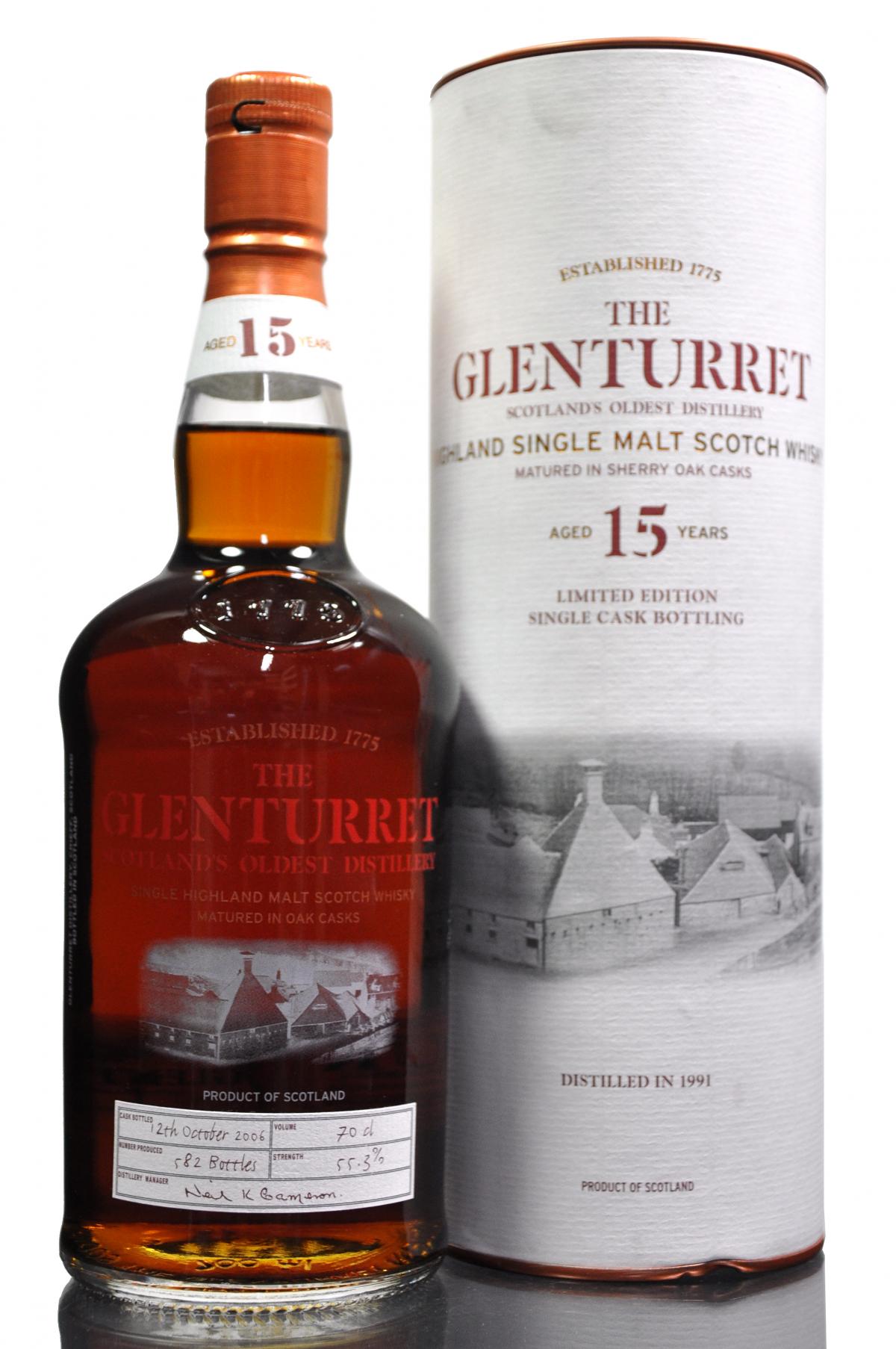 Glenturret 1991-2006 - 15 Year Old - Cask 638