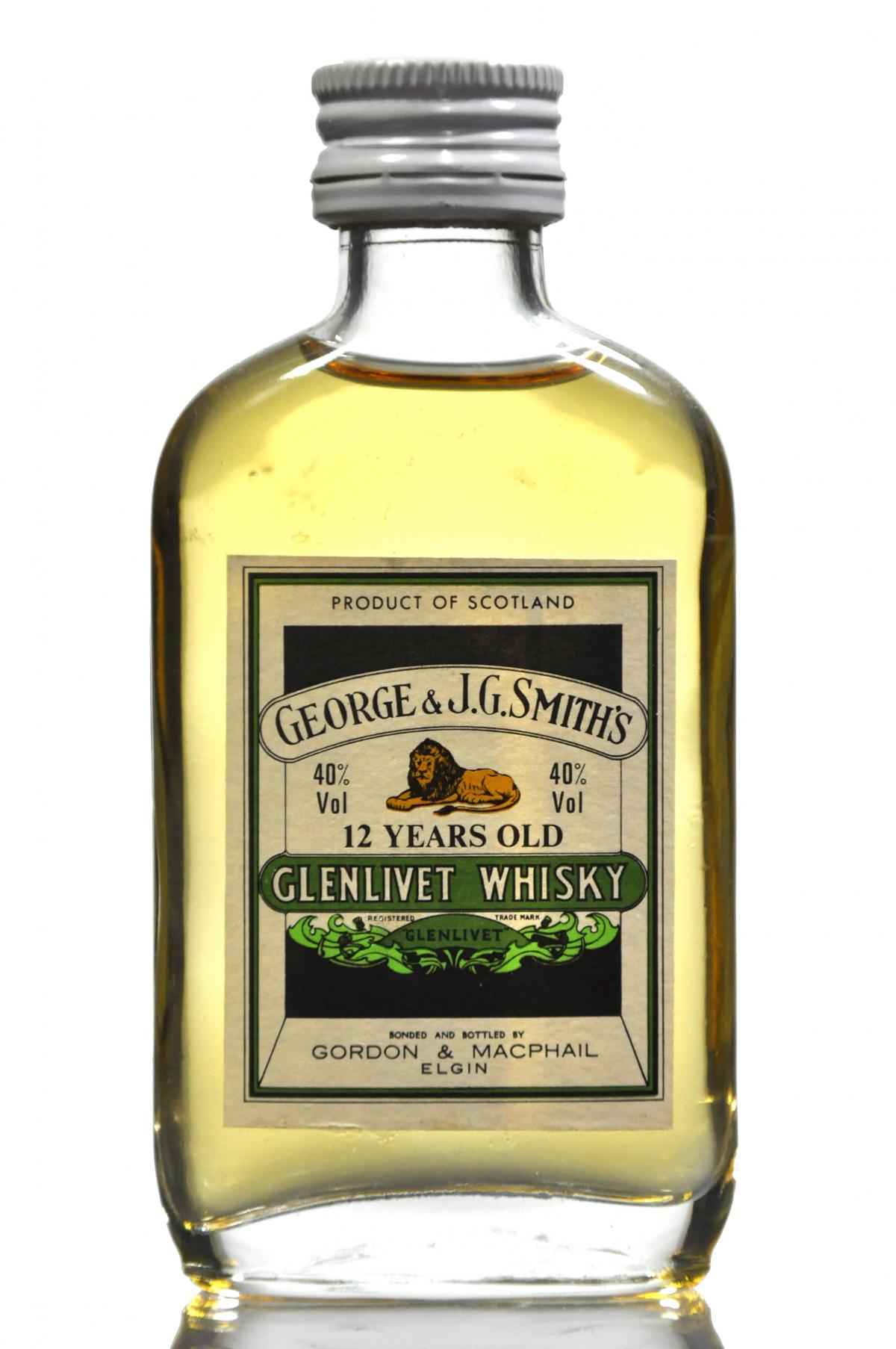 Glenlivet 12 Year Old Miniature - Gordon & MacPhail