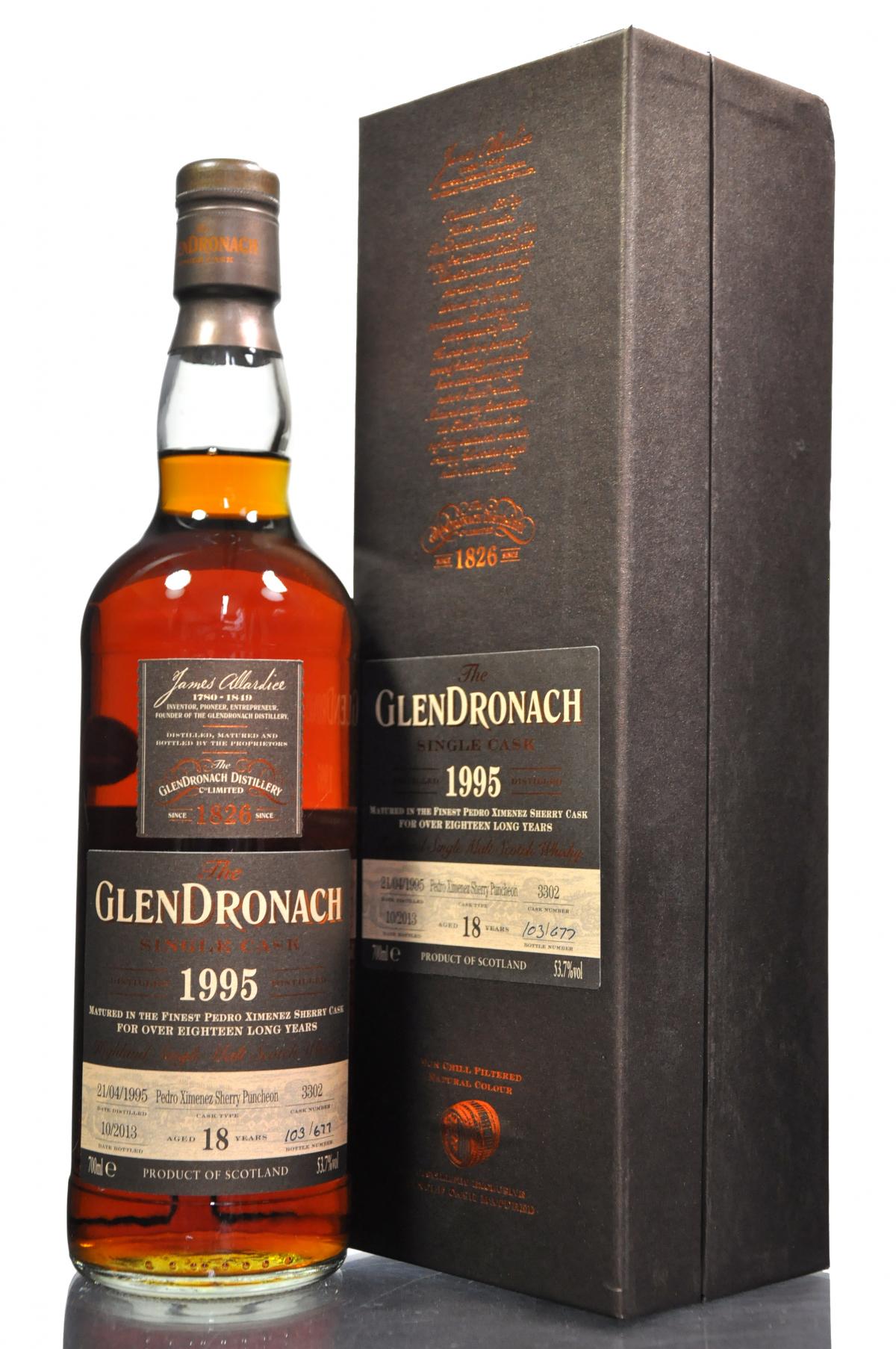 Glendronach 1995-2013 - 18 Year Old - Cask 3302