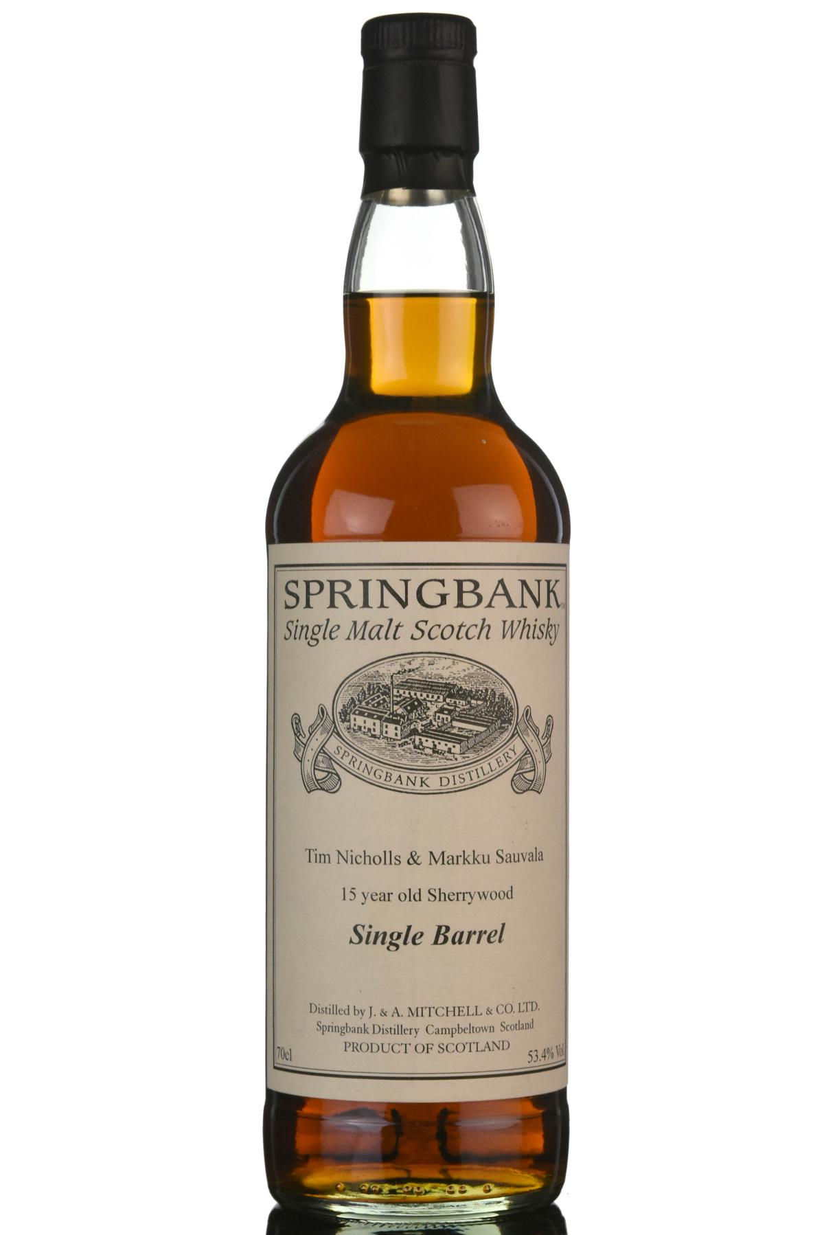 Springbank 15 Year Old - Private Bottling - Single Cask