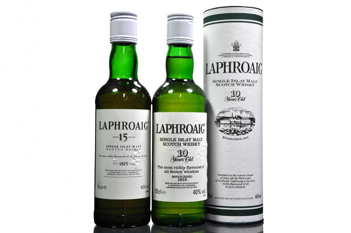 Laphroaig 10 & 15 Year Old - 35cl