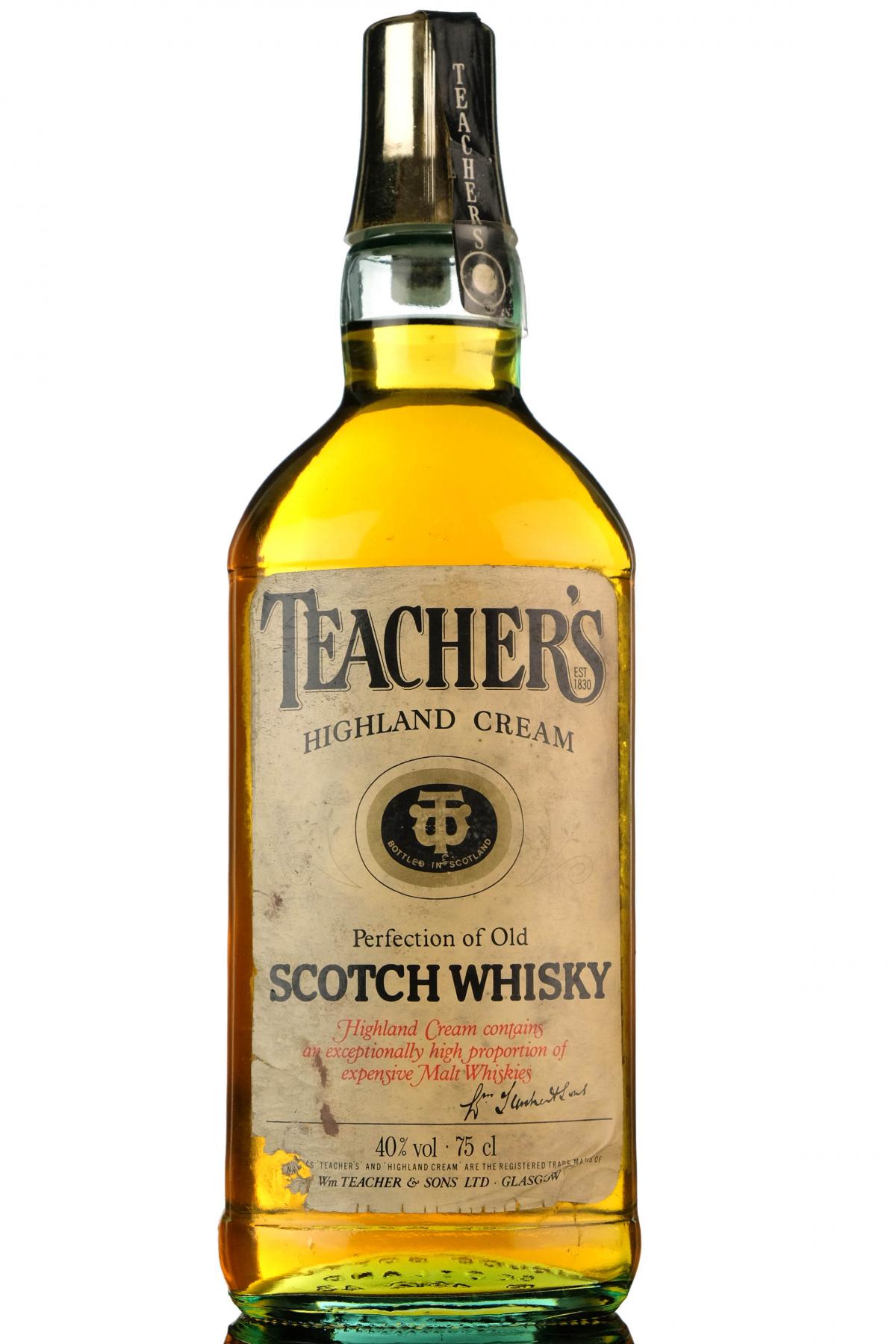 Teachers Highland Cream - 1980s