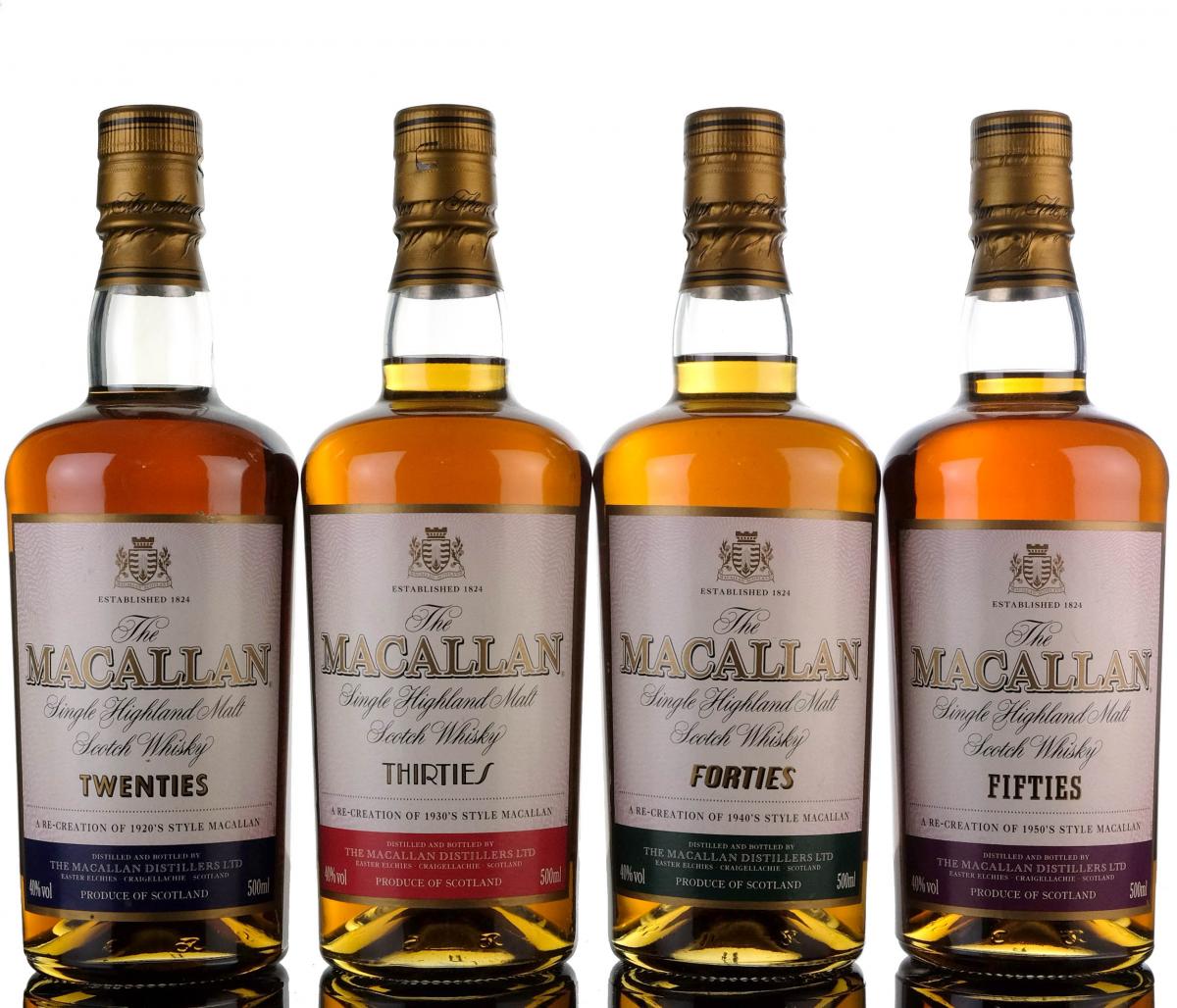 Macallan Travel Series - Full Set - 20s 30s 40s 50s