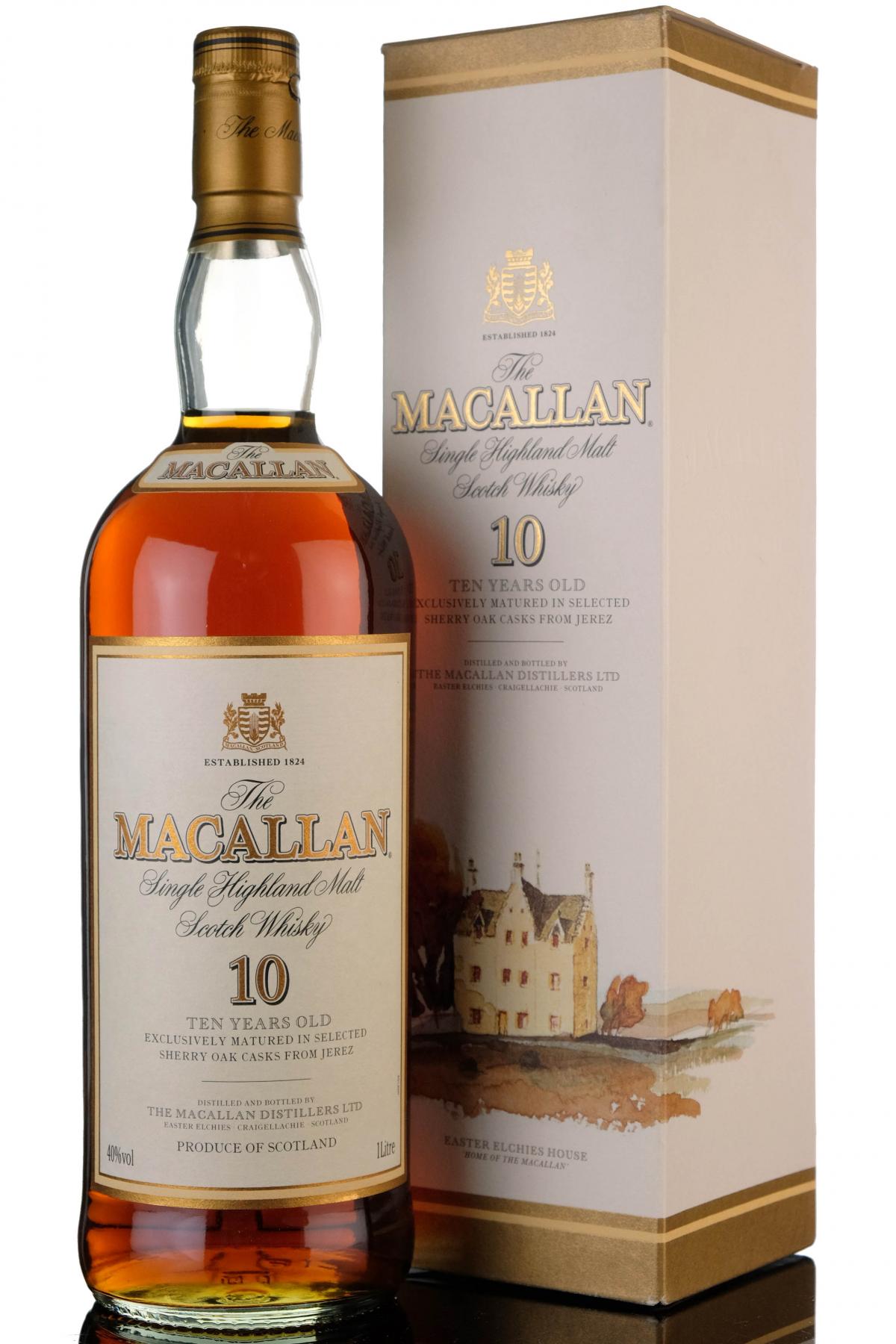 Macallan 10 Year Old  1 Litre
