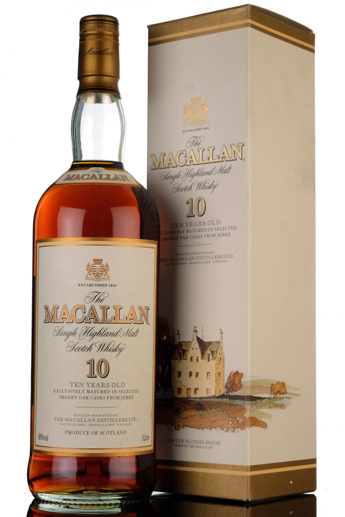 Macallan 10 Year Old  1 Litre