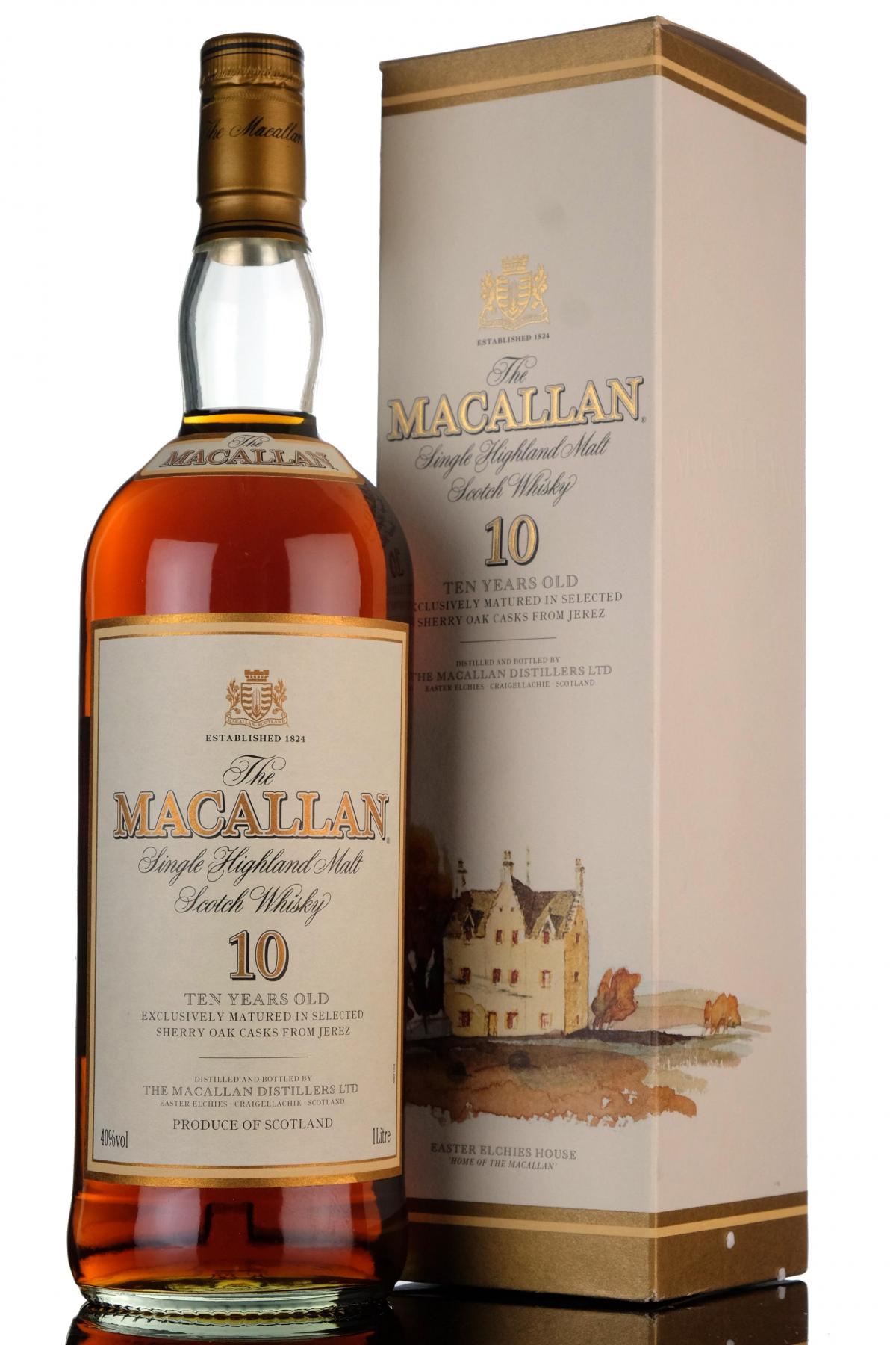 Macallan 10 Year Old  1 Litre