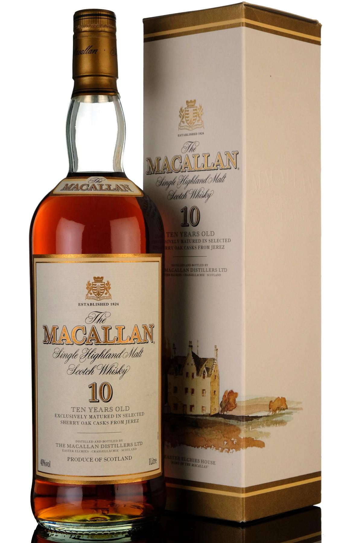 Macallan 10 Year Old  1 Litre