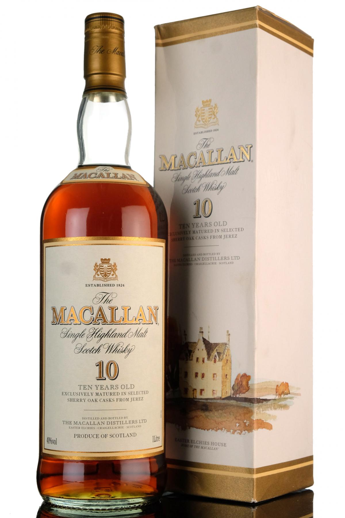 Macallan 10 Year Old  1 Litre