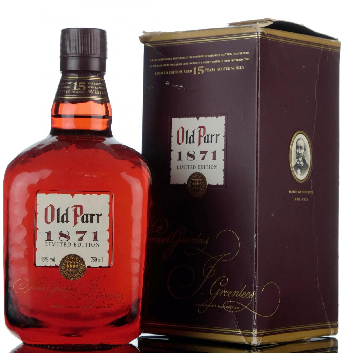 Old Parr 1871 - 15 Year Old Limited Edition - Whisky-Online Auctions