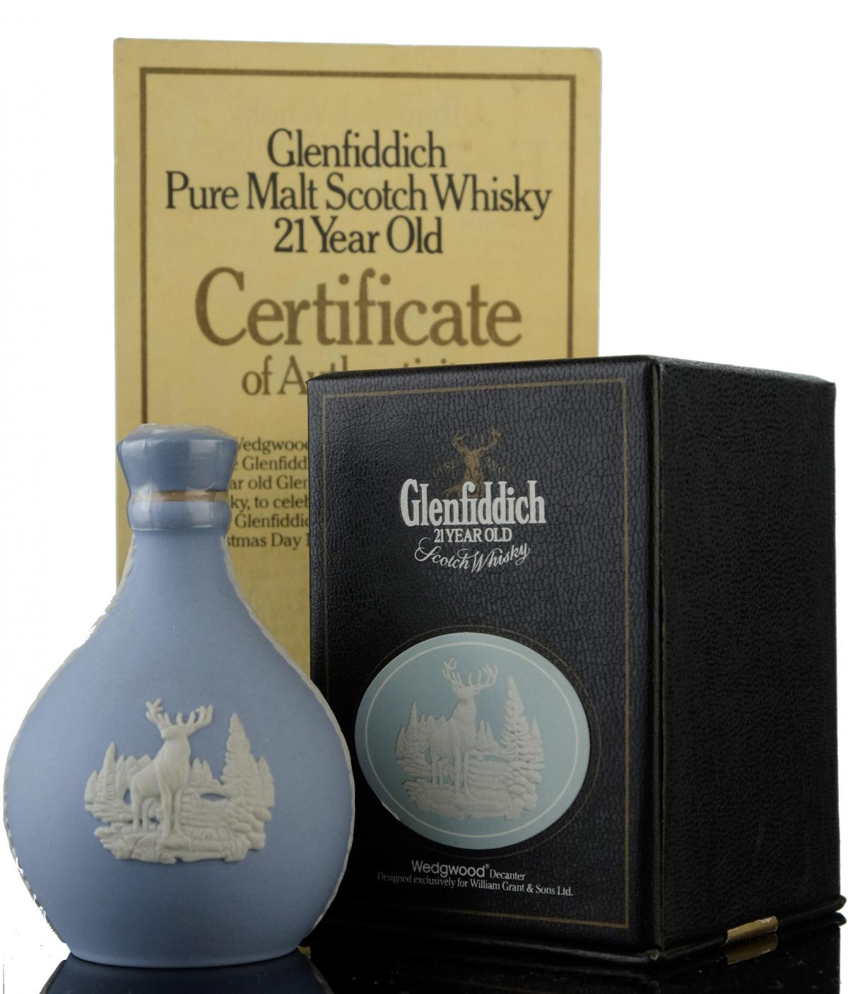 Glenfiddich 21 Year Old - Wedgwood Decanter Miniature
