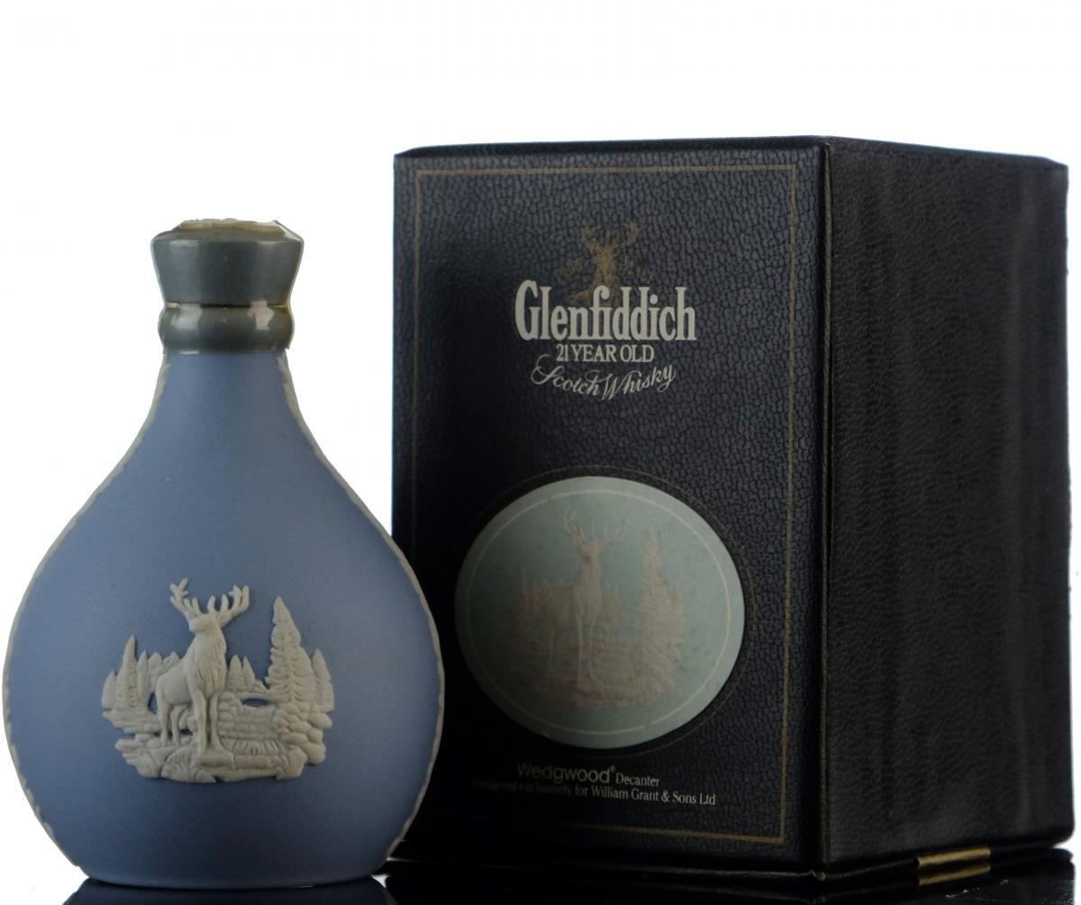 Glenfiddich 21 Year Old - Wedgwood Decanter Miniature