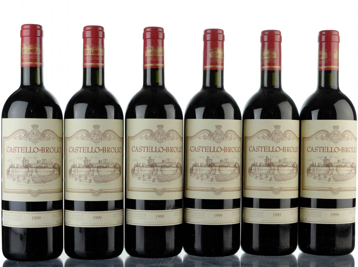 6 x Castello Di Brolio 1999 Wine