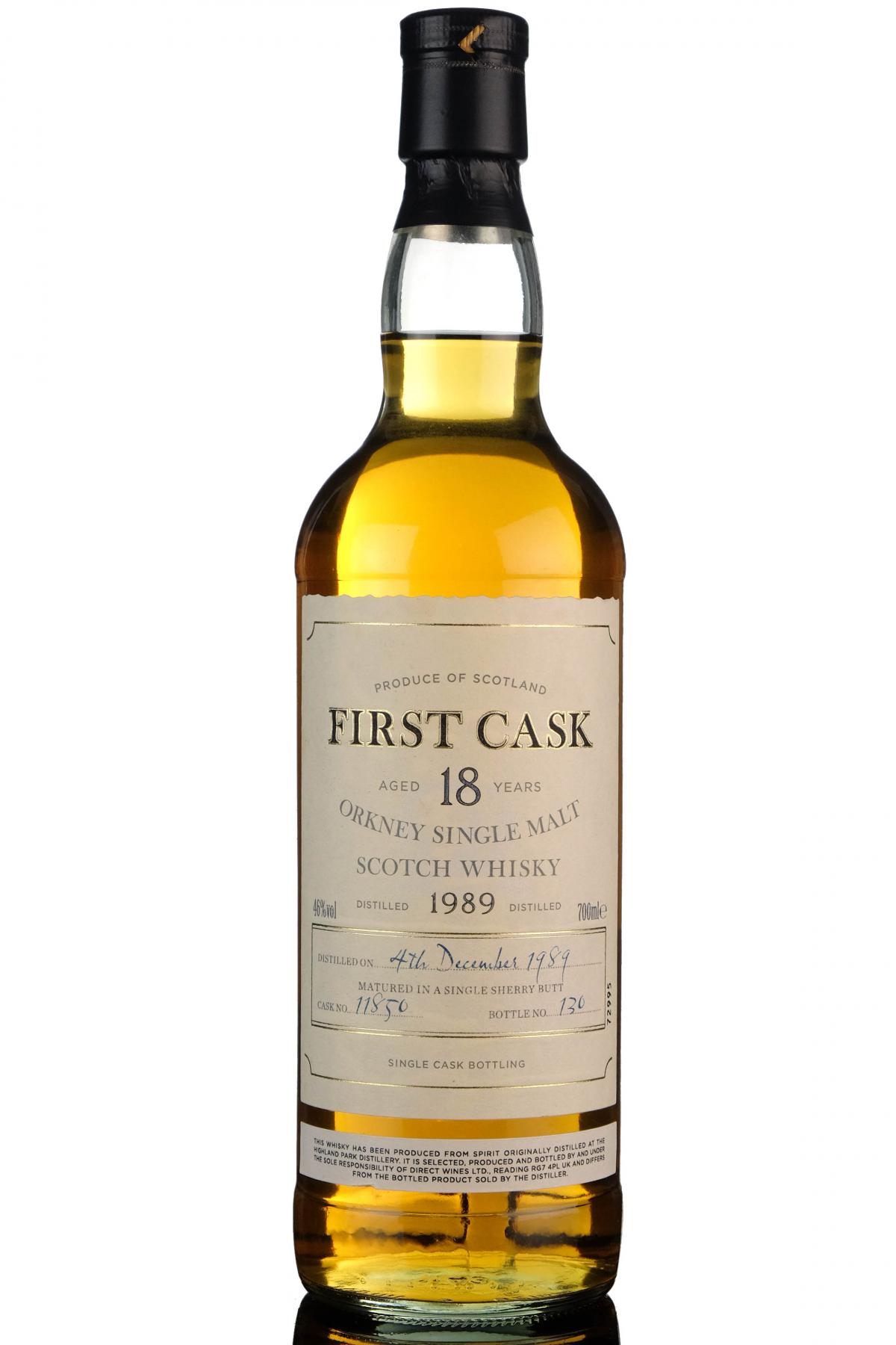 Highland Park 1989 18 First Cask 11850