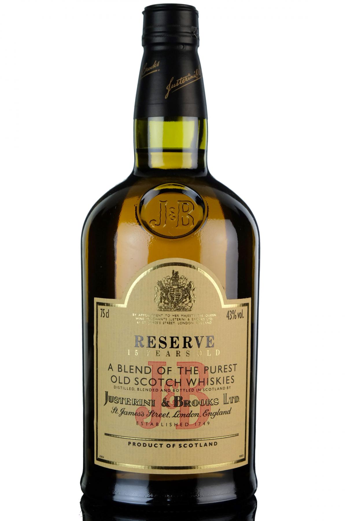 J&B Reserve - 15 Year Old