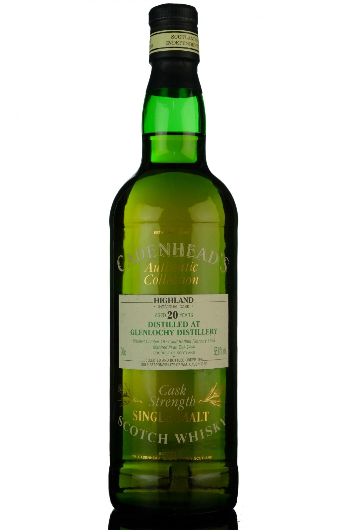 Glenlochy 1977-1998 - 20 Year Old - Cadenheads Authentic Collection