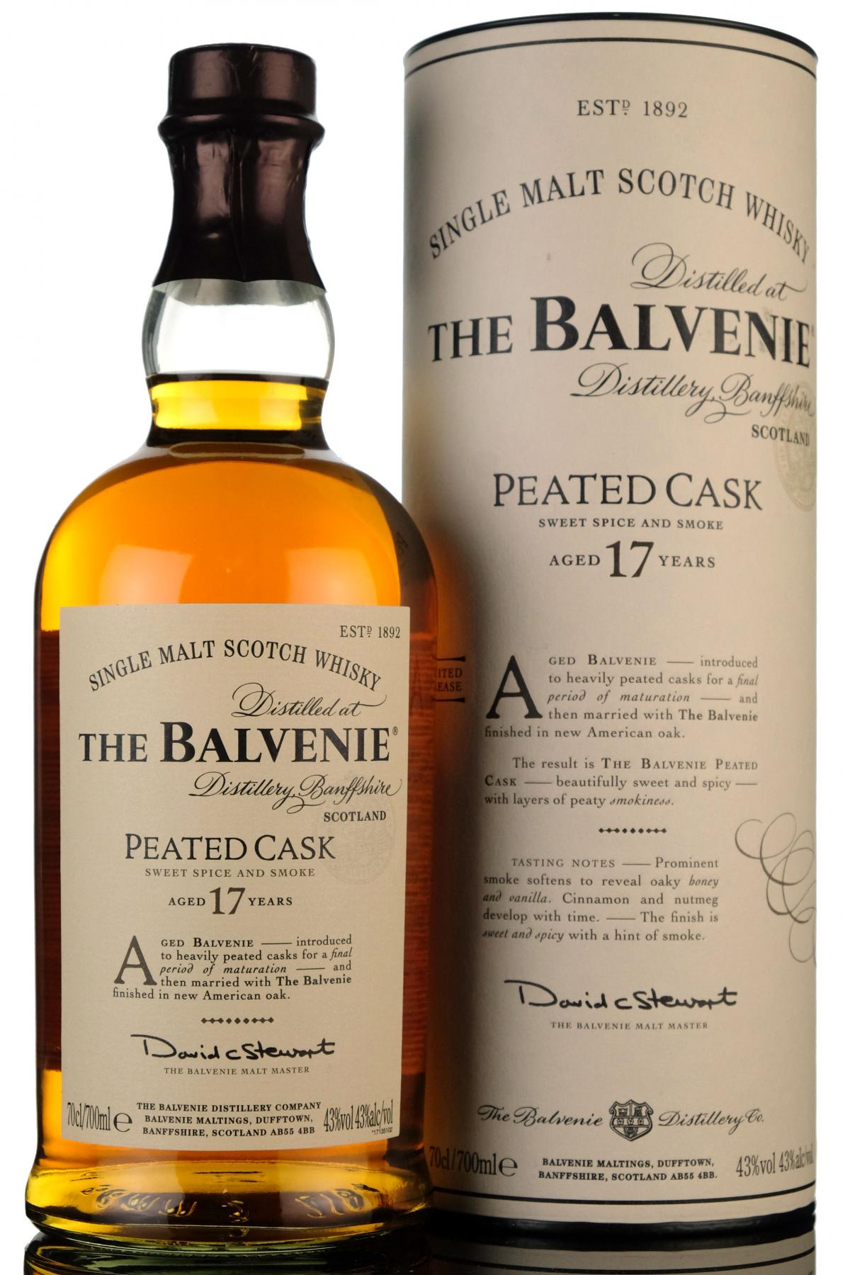 Balvenie 17 Year Old - Peated Cask