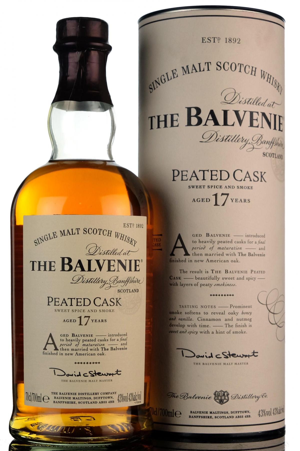 Balvenie 17 Year Old - Peated Cask