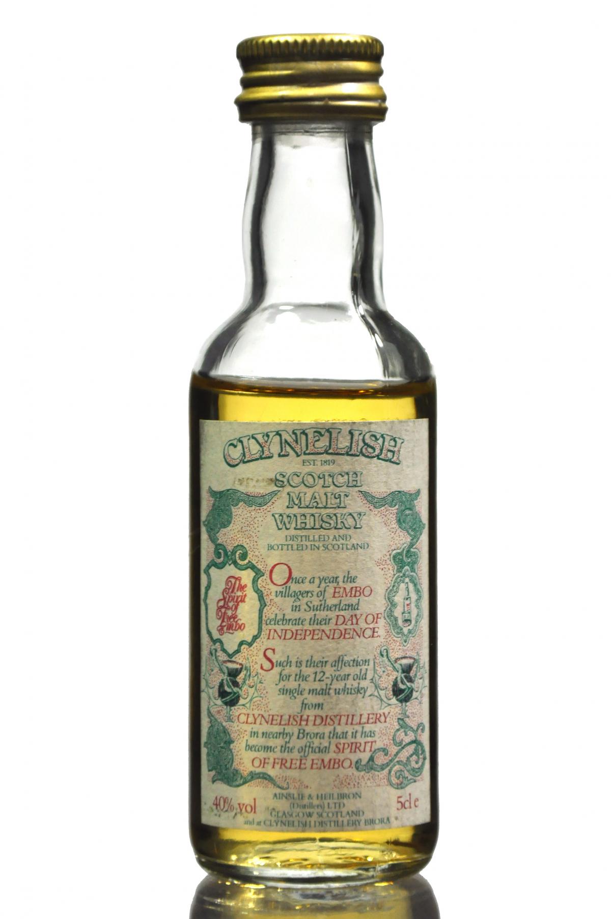 Clynelish 12 Year Old - Spirit Of Free Embo Miniature