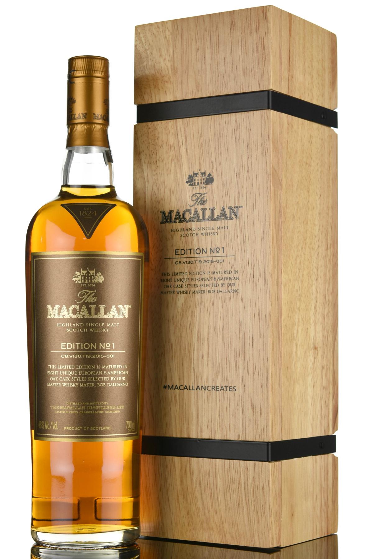 Macallan Edition No1 - Wooden Box Series