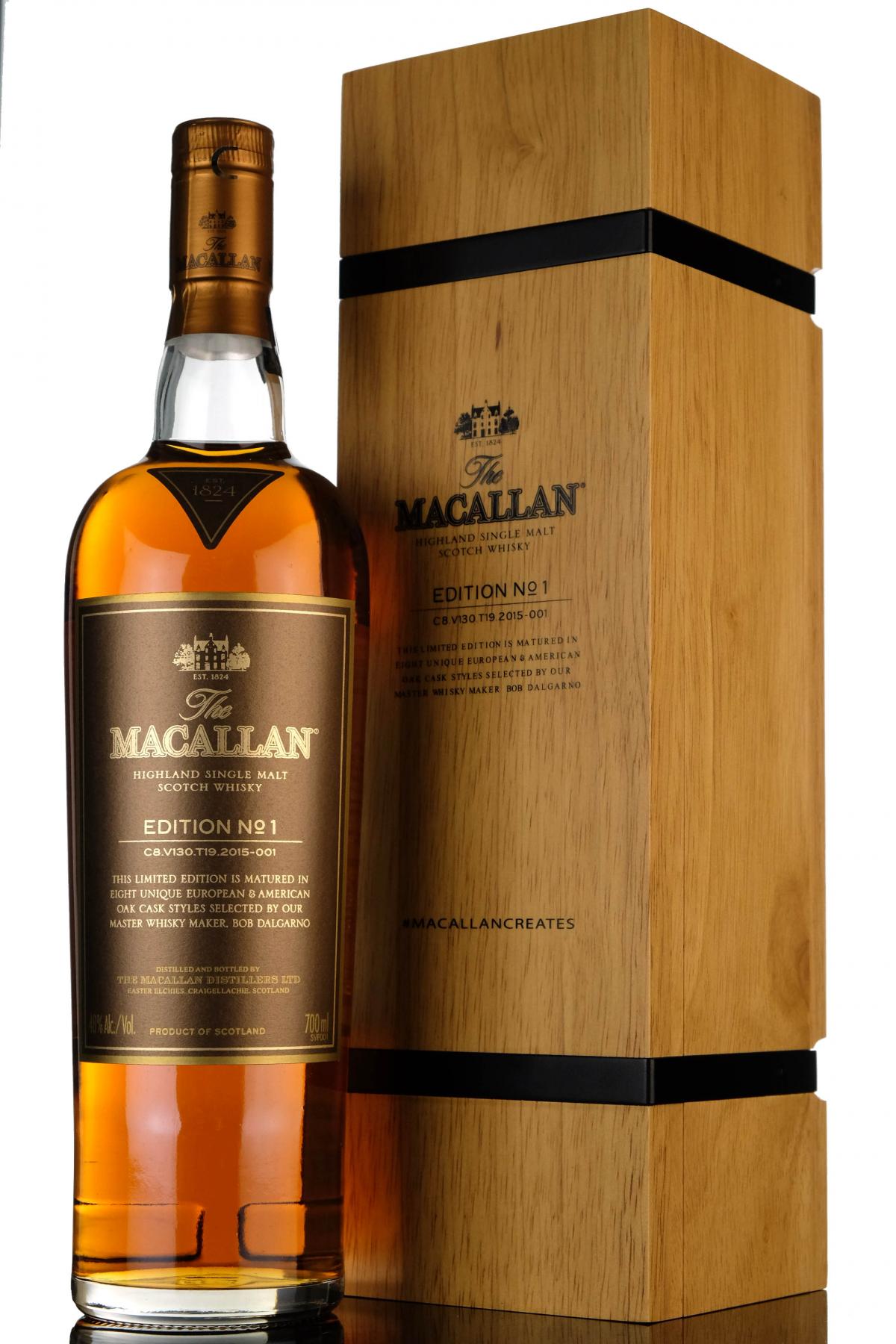 Macallan Edition No1 - Wooden Box Series