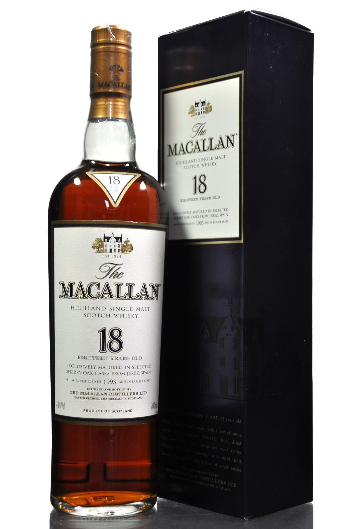 Macallan 1993 - 18 Year Old - Sherry Cask