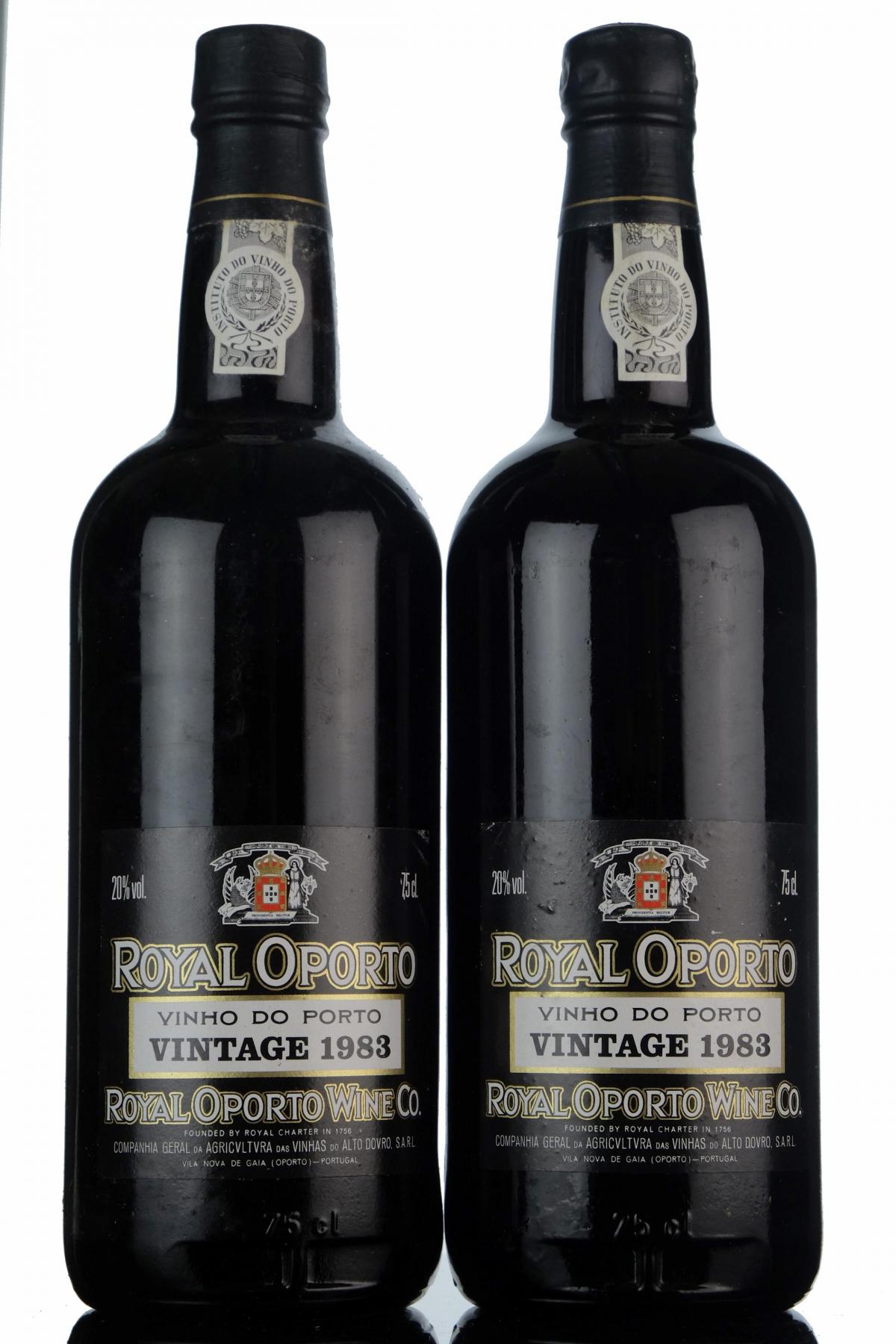 2 x Royal Oporto 1983 Vintage Port
