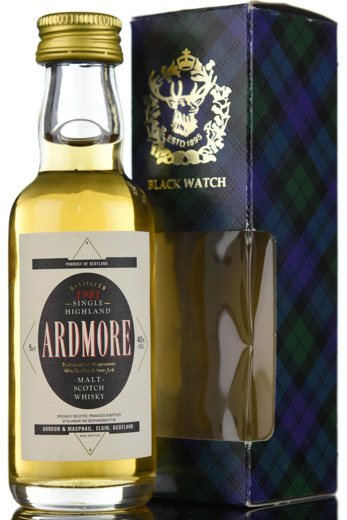 Ardmore 1981 - Gordon & MacPhail Miniature