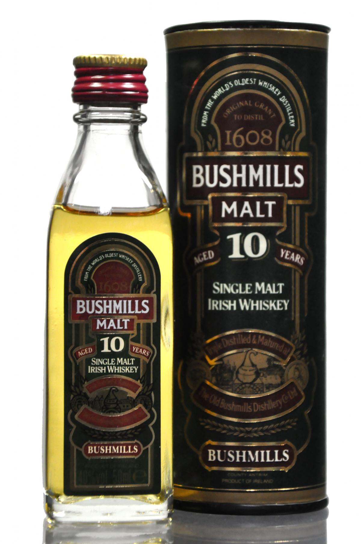 Bushmills 10 Year Old Miniature