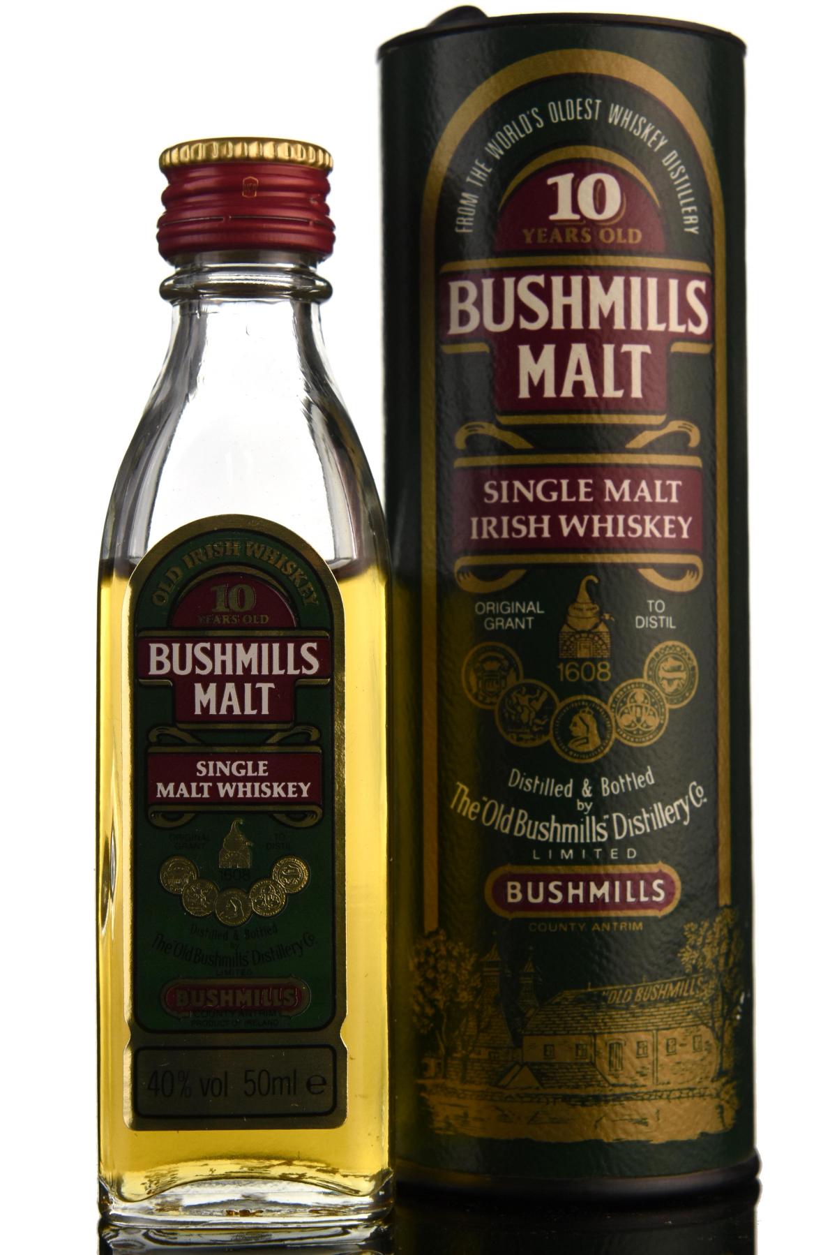 Bushmills 10 Year Old Miniature