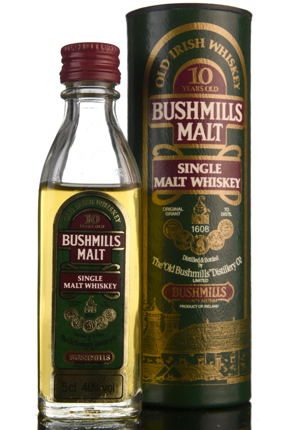 Bushmills 10 Year Old Miniature