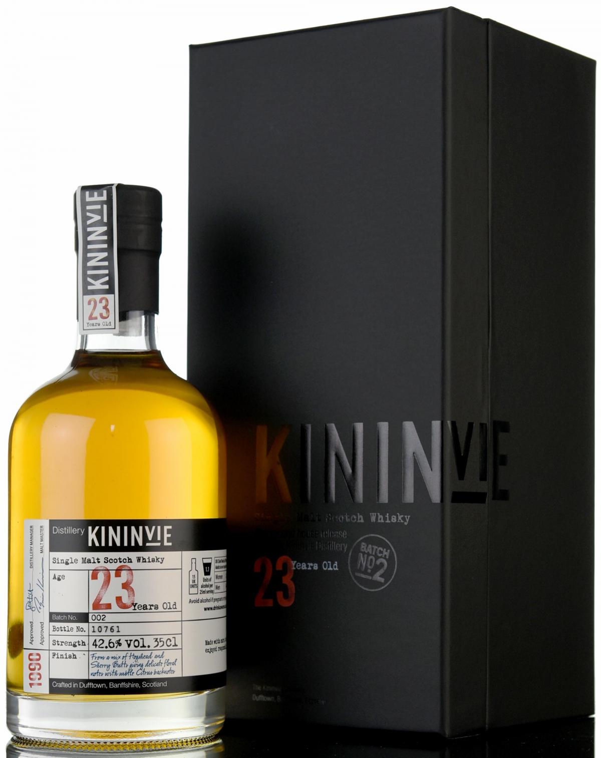 Kininvie 1990 - 23 Year Old - Batch 2 - 35cl
