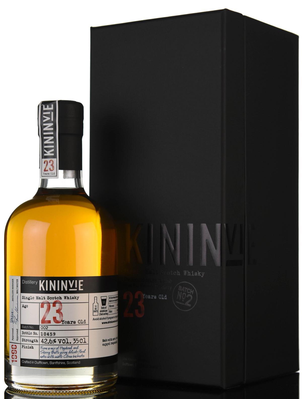 Kininvie 1990 - 23 Year Old - Batch 2 - 35cl