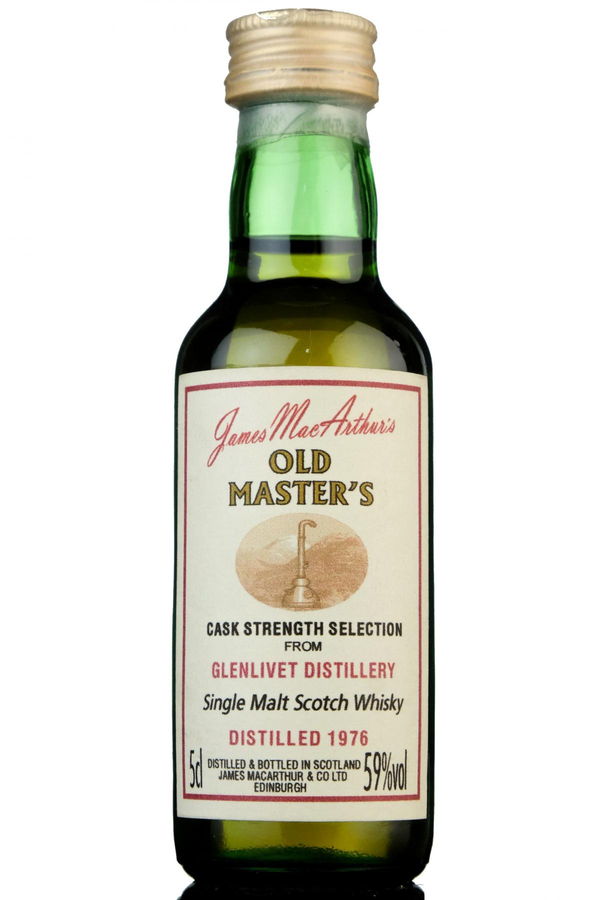 Glenlivet 1976 - James MacArthur - Old Masters Miniature