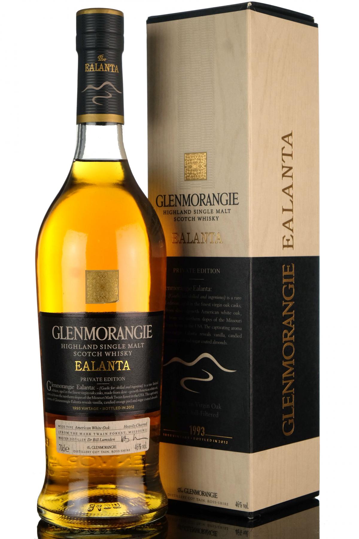 Glenmorangie 1993-2012 - Ealanta Private Edition - 4th release