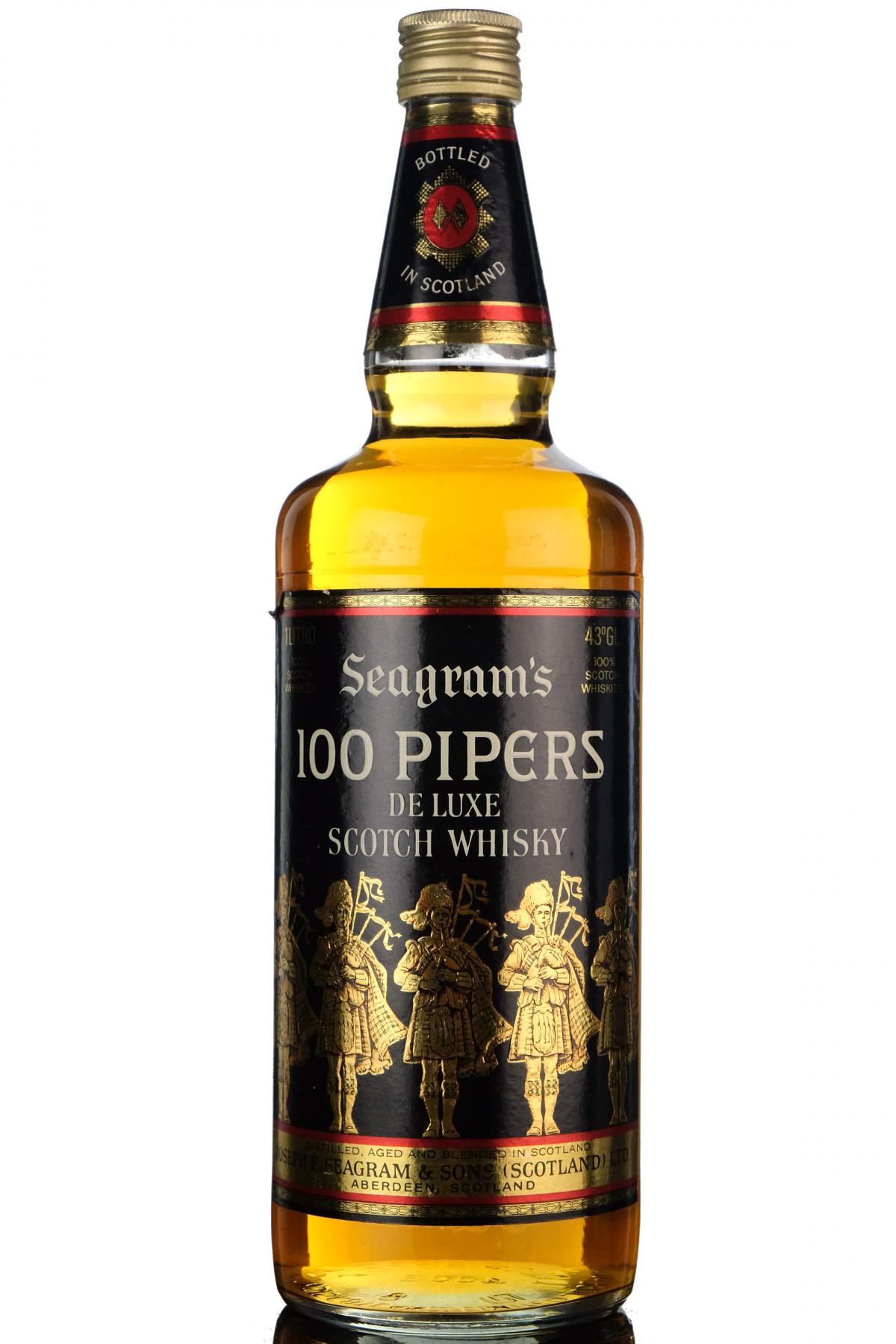 Seagrams 100 Pipers - 1 Litre